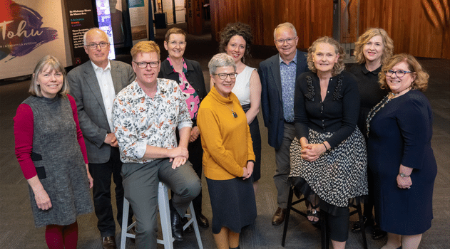 NSLA Board members meeting at the National Library of New Zealand, November 2022