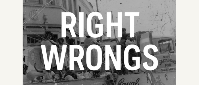 Image contains the text "Right Wrongs"