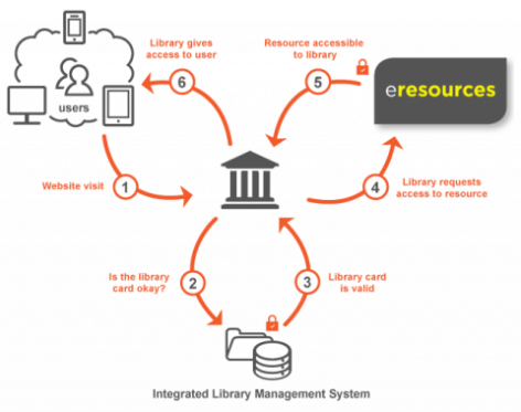 Diagram of the remote access process.